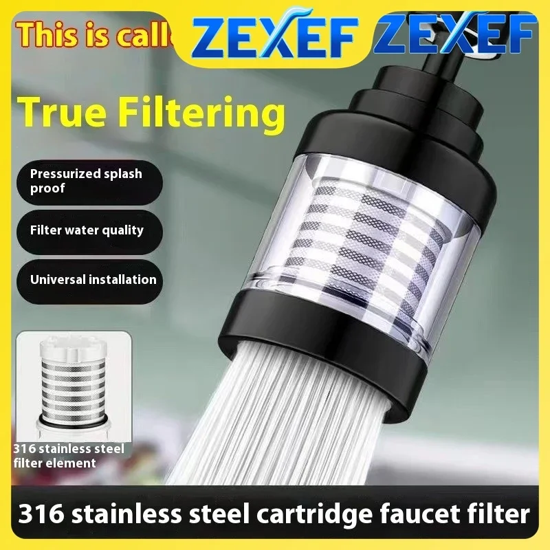 

ZEXEF 3 Modes 360° Rotatable Bubbler High Pressure Faucet Filter Sturdy Kitchen Faucet Filter with Easy Installation