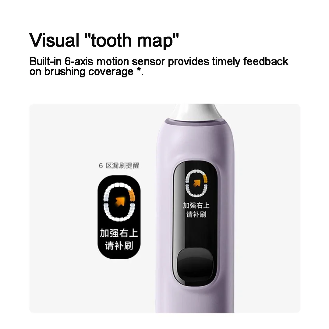 Mijia Sonic Vibration Electric Toothbrush Pro 4 Brushing Modes IPX8 Waterproof 180 Days Battery Life Type-C Interface