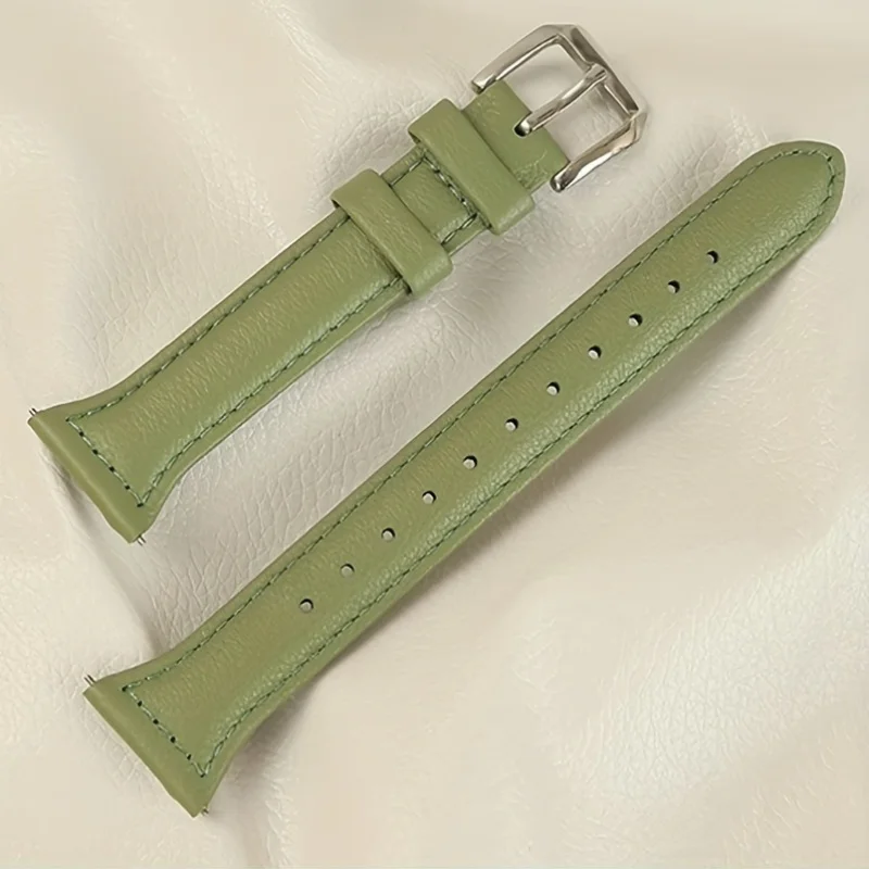 20 مللي متر حزام جلدي نحيف لساعة سامسونج جالاكسي 7/FE/6/5/5 pro/4 كلاسيك/نشط 2 22 مللي متر سوار رياضي ساعة هواوي GT 4-3 الفرقة