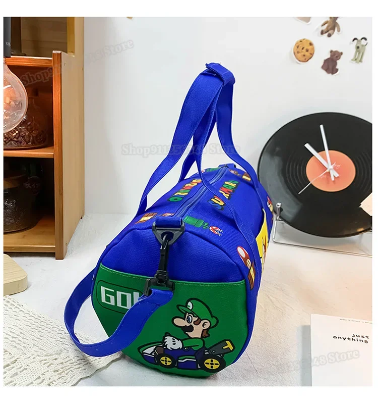 Super Mario Bros Travel Organizer Storage Bags Large Capacity Carry on Luggage Trunk Crossbody Tote Handbag Kids Shoulder Bags