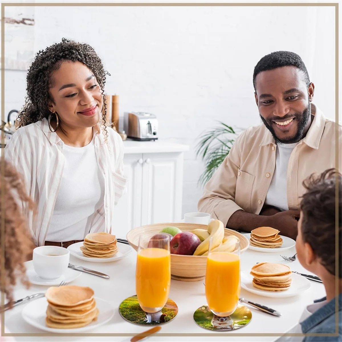 24 قطعة الوقايات التسامي 4X4 بوصة اللوح كوستر الفلين و MDF الوقايات الفارغة التسامي الوقايات السيارات