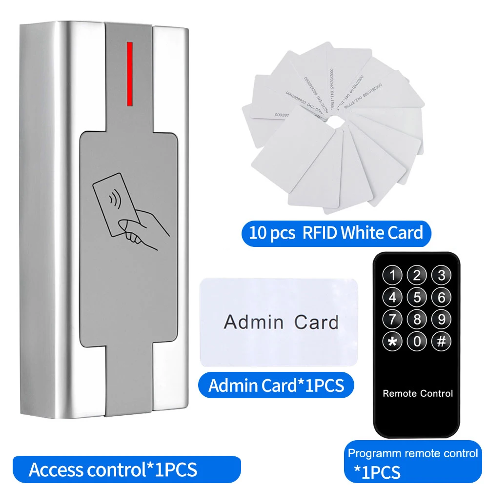 

IP67 Waterproof metal Standalone Rfid door access control system 125Khz Proximity card reader 2000 user with Management card H2