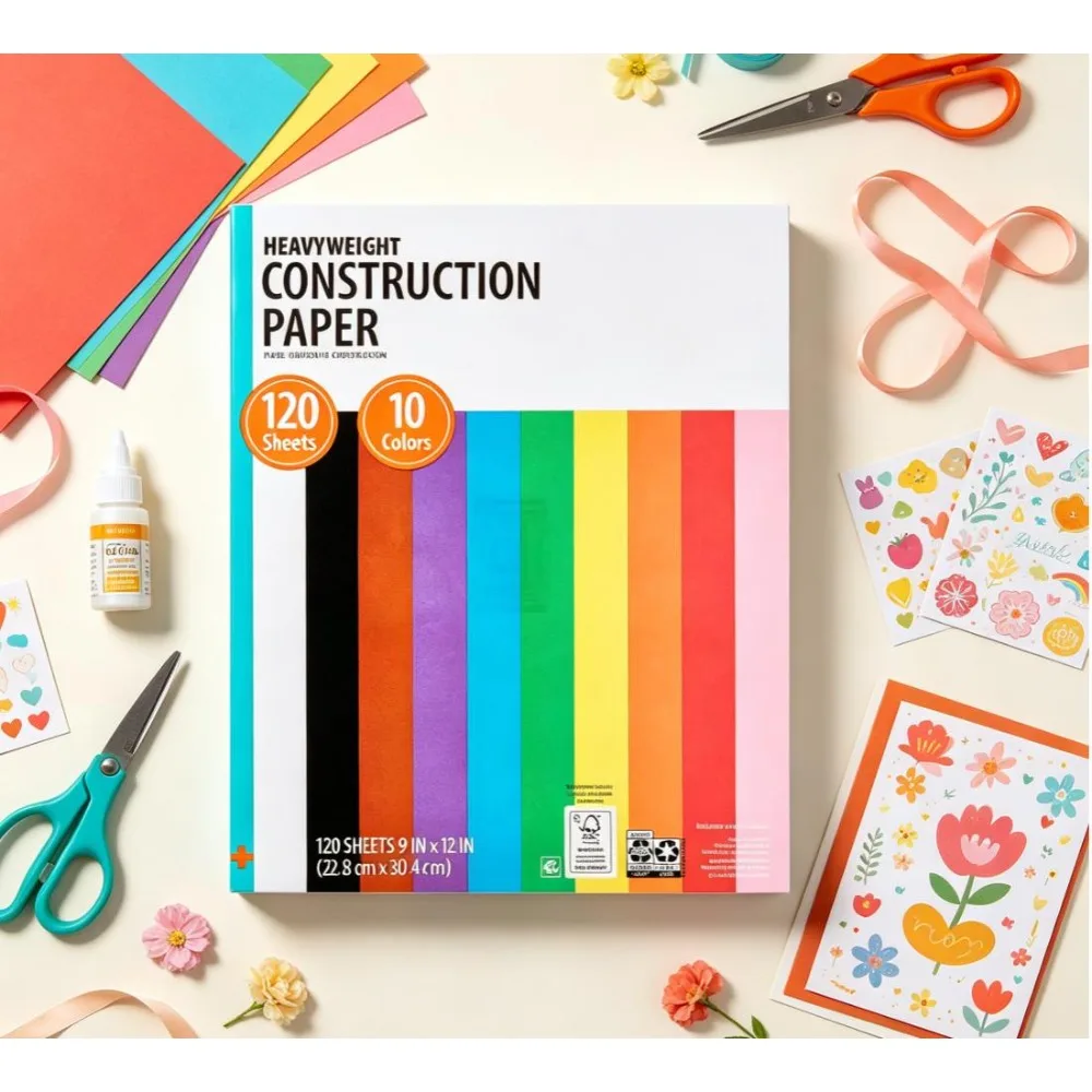 120‑Sheets Heavyweight Construction Paper 9