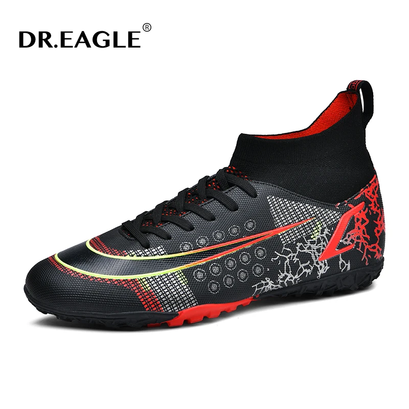 

DR.EAGLE High Quality Football Boots Wholesale Men Soccer Shoes Chuteira Campo TF/FG Boys Football Sneaker Futsal Training Shoes