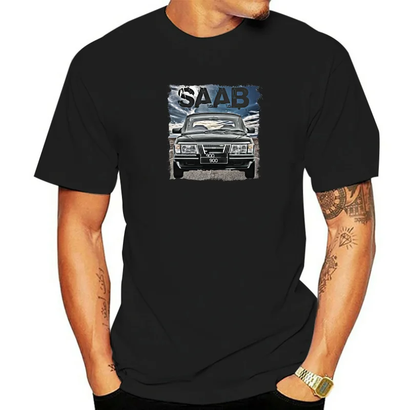 Fashion 2019 Men Short Sleeve Tshirt Russia Car Saab 900 MenT Shirtmen Cool Tees Tops