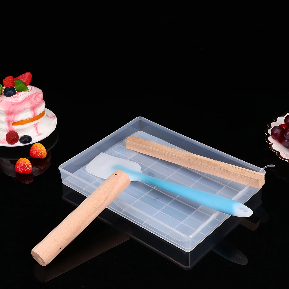 

5 Pcs Baking Mold Set Silicone Nougat Tray Deep Chocolate Candy Making Tools Easy Clean High Temp Resistance
