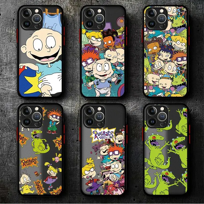 Case for iPhone 7 6s 14 13 SE XS X 8 Plus XR 11 Pro 15 Pro Max 12 Mini 6 XS Max 15 Silicone Sports R-Rugrat-Anime