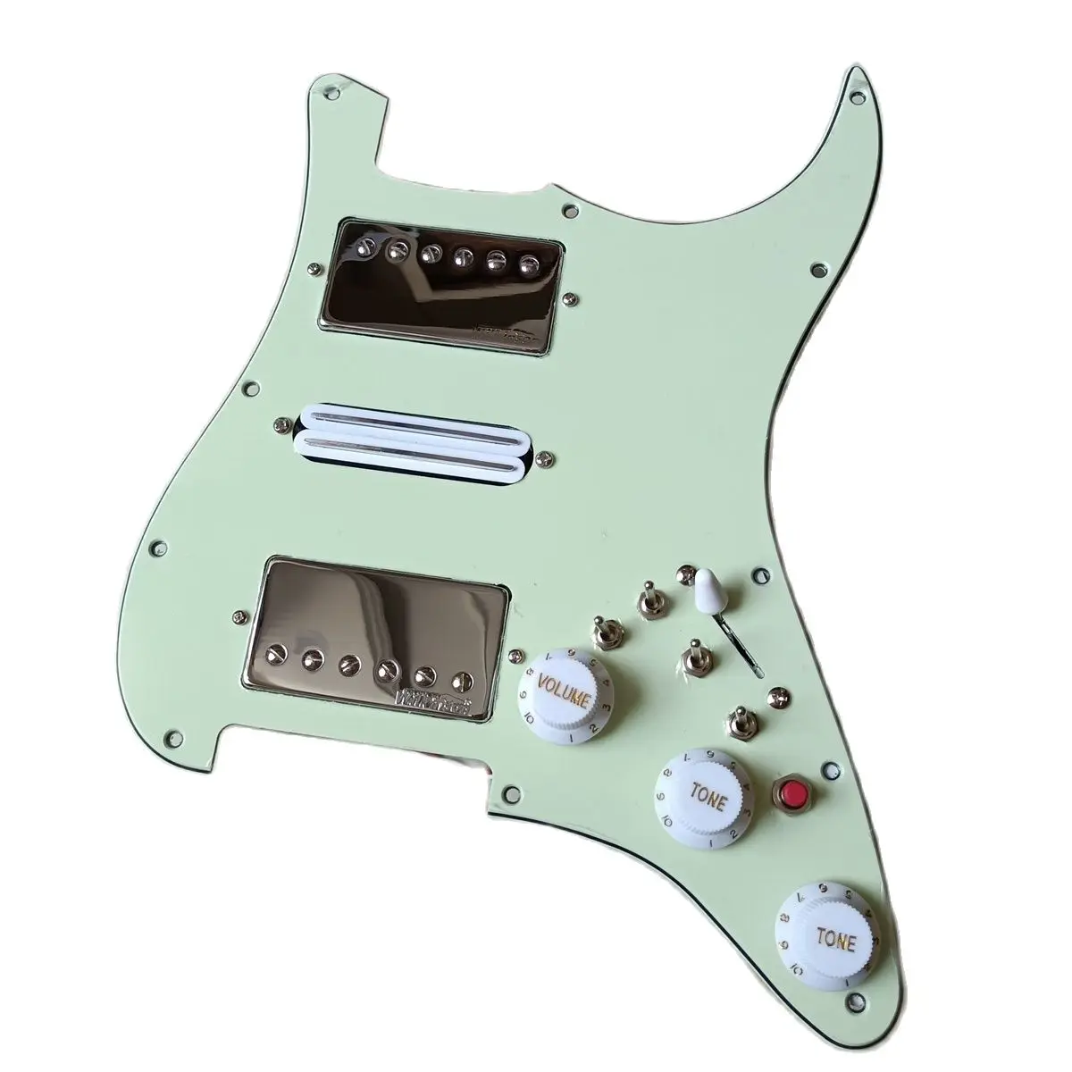 

HSH Upgrade Loaded Pickguard Set Multifunction Coil Split Switch Chrome Wilkinson Alnico5 Pickups High Output DCR