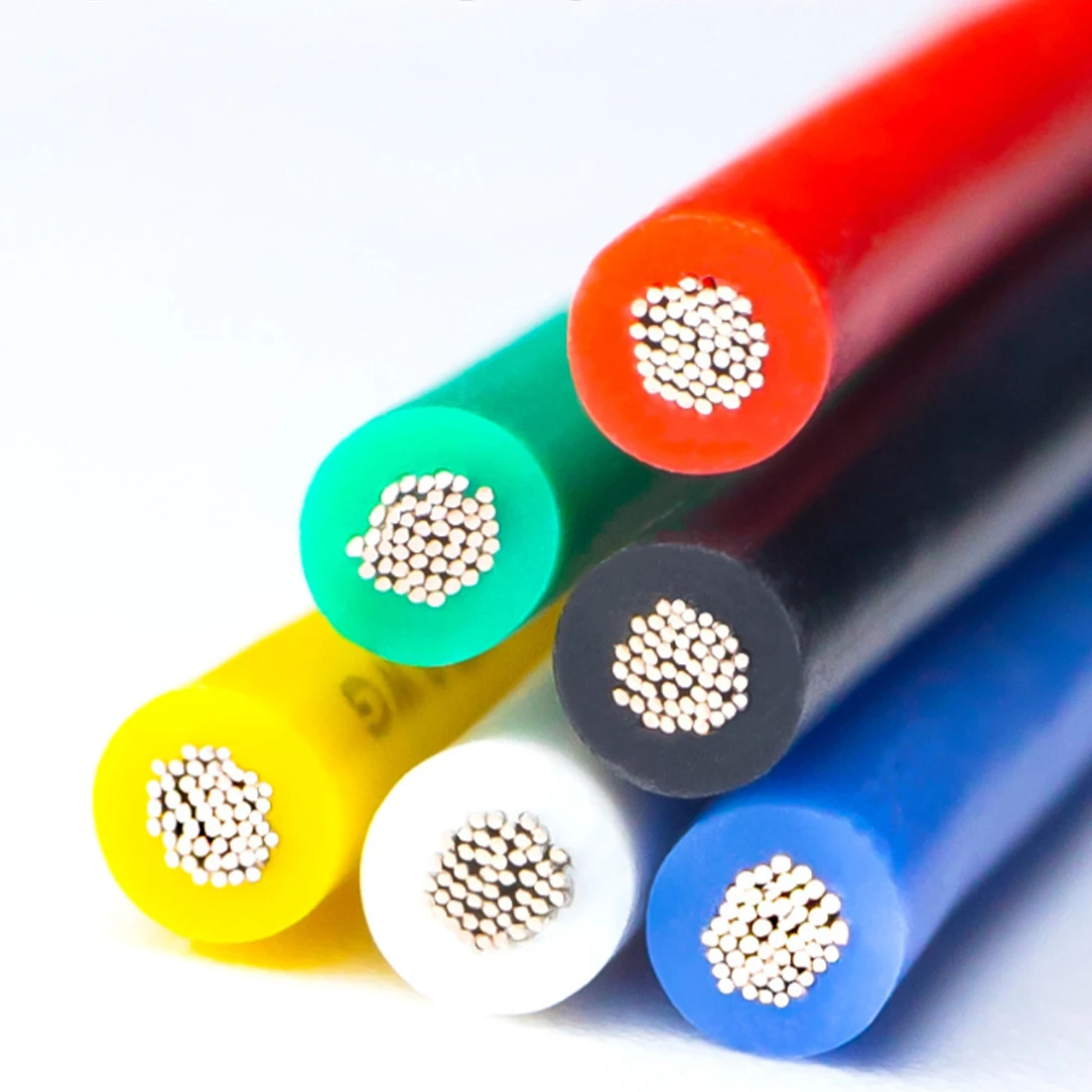 5M Copper Wire 32 30 28 26 24 22 20 18 AWG Soft Silicone Rubber Insulated Flexible UL3135 Electron LED Lamp Lighting Cable - Image 4