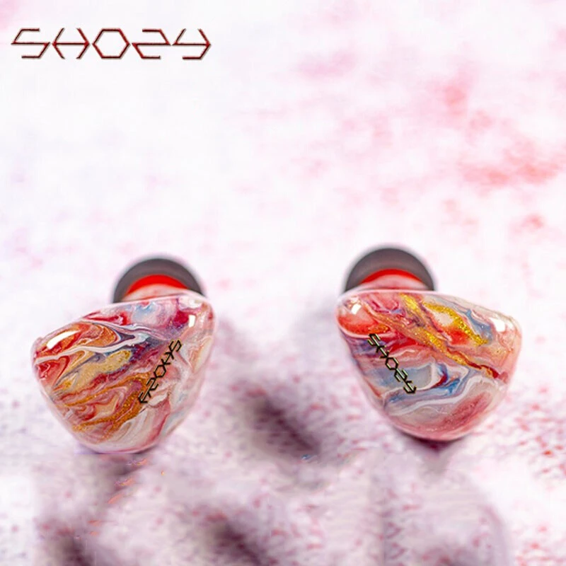 Shozy Rouge Hybrid Technology Wired Earphones Active Noise Cancelling Earbuds In-Ear Monitors Headphones Detachable Cable