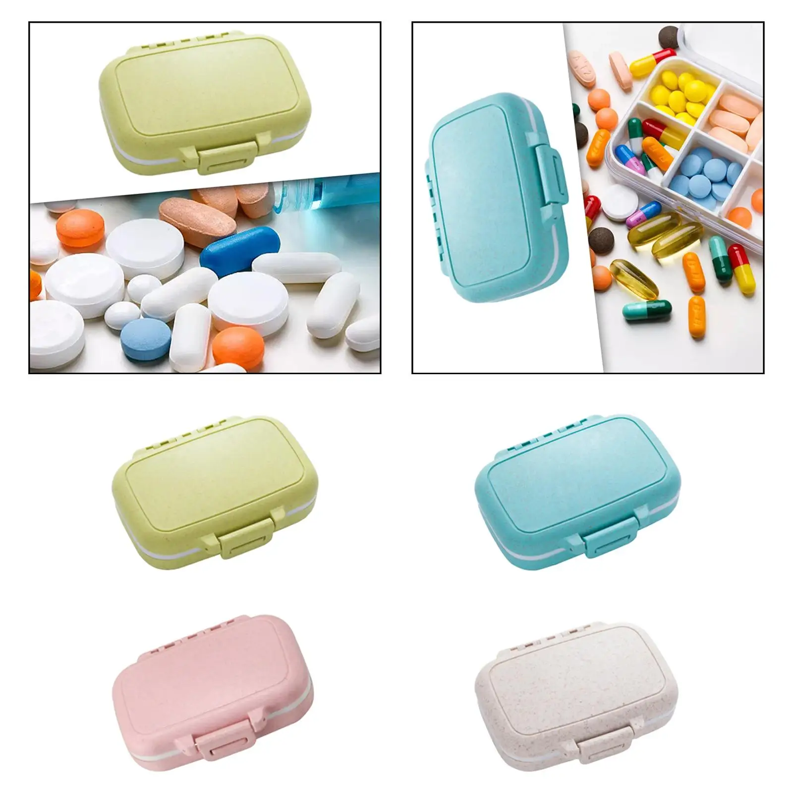 Pill's Box Accessories Dust Proof Multifunction Easy Fill PP Material 3