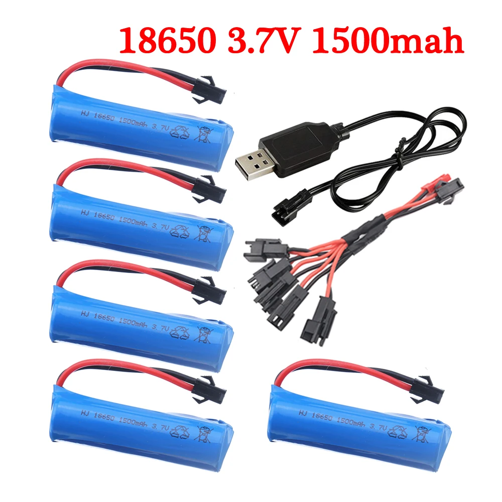 3.7v 1500mah 15C 18650 Li-ion Battery Charger For Q85 Q70 D876 D877 D875 RC Stunt Car off Road Drift Vehicle Battery spare parts