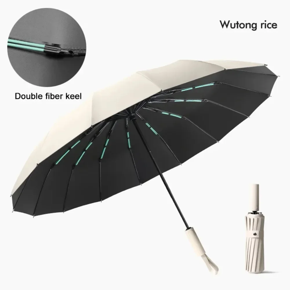 Folding Sun Umbrella Fully Automatic Umbrella Sunscreen Ultraviolet-proof Umbrell Reinforce Wind Resistant Simplicity Parasoles