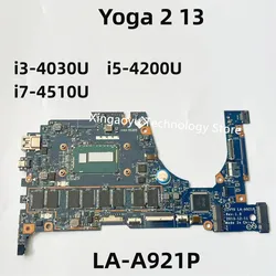 ZIVY0 LA-A921P For Lenovo Yoga 2 13 Laptop Motherboard With i3-4030U i5-4200U i7-4510U 4G/8GB-RAM 100% Tested Perfectly