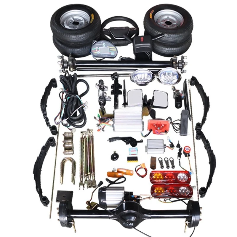 

Small electric four-wheel dining car chassis full set