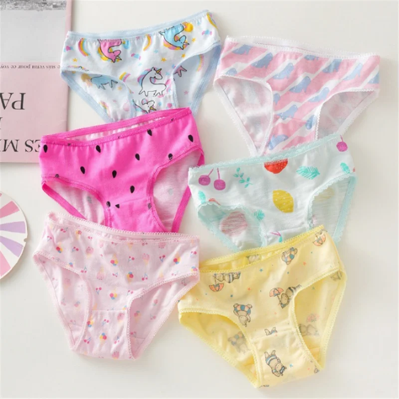 3pc/Lot Baby Girls Underwear Cotton Panties Kids Short Briefs Children Underpants