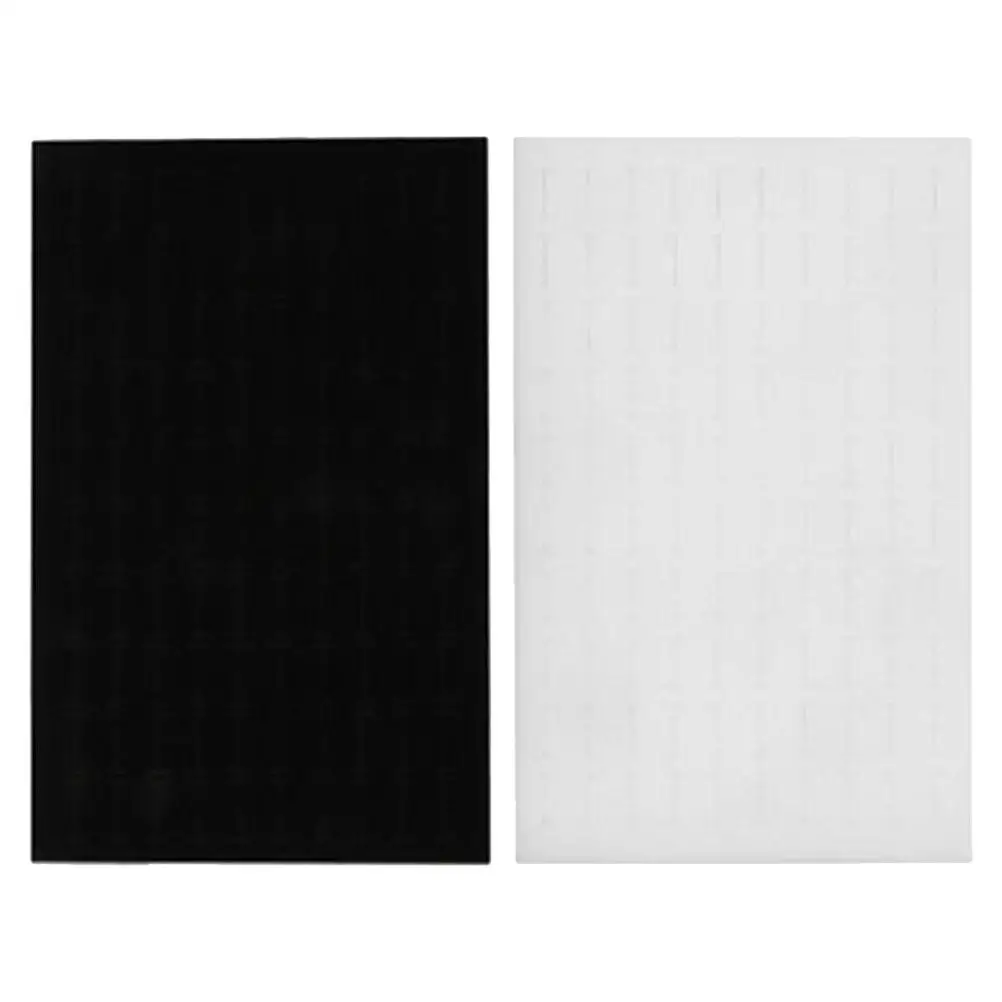 

2Pcs Jewelry Box Pad Black White Sponge Earring Display Holder Ring Tray Stud Storage ganization Gift Ideal Safe Practical