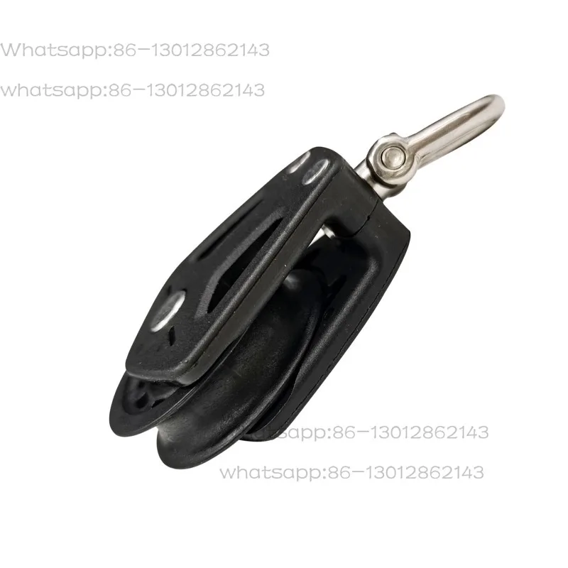 New Black Nylon Pulley Lifting Pulley Cable Guide Ship Lighting Sailing Lifting Wheel Accessories Rigging Traction Wheel