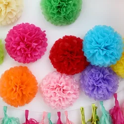 1pc 10/15/20/25/30/35cm Decorative paper flower ball handmade origami birthday party decoration Family Decoration layout