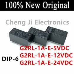 5-10PCS/Lot   G2RL-1A-E-5VDC 、G2RL-1A-E-12VDC 、G2RL-1A-E-24VDC    DIP-6   New Original Electromechanical Relay   G2RL-1A-E-DC12V