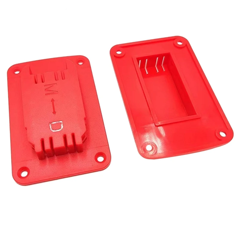 5 Packs Tool Holder Mount For Milwaukee M18 Tool,Also Fit For Dewalt 20V, 12V Drill Holder,Hanger Red Durable