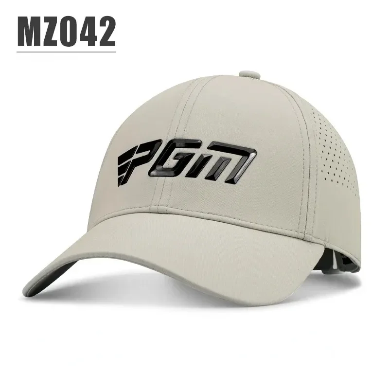 PGM Men\'s Golf Caps Sun Protection Shade Breathable Male Casual Cap Brim Length 7.3cm Moisture Wicking Sun Hat MZ042