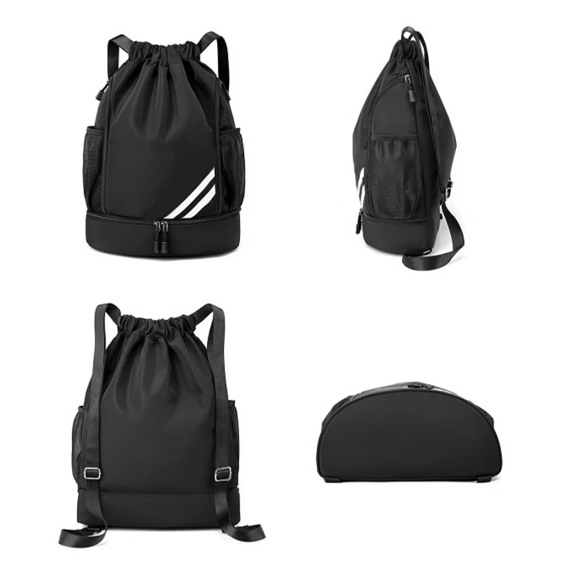 حقيبة ظهر رياضية ذات سعة كبيرة للجري والمشي لمسافات طويلة وكرة السلة وكرة القدم حقيبة سباحة منفصلة جافة ورطبة حقيبة ظهر للتدريب على اللياقة البدنية في صالة الألعاب الرياضية #6