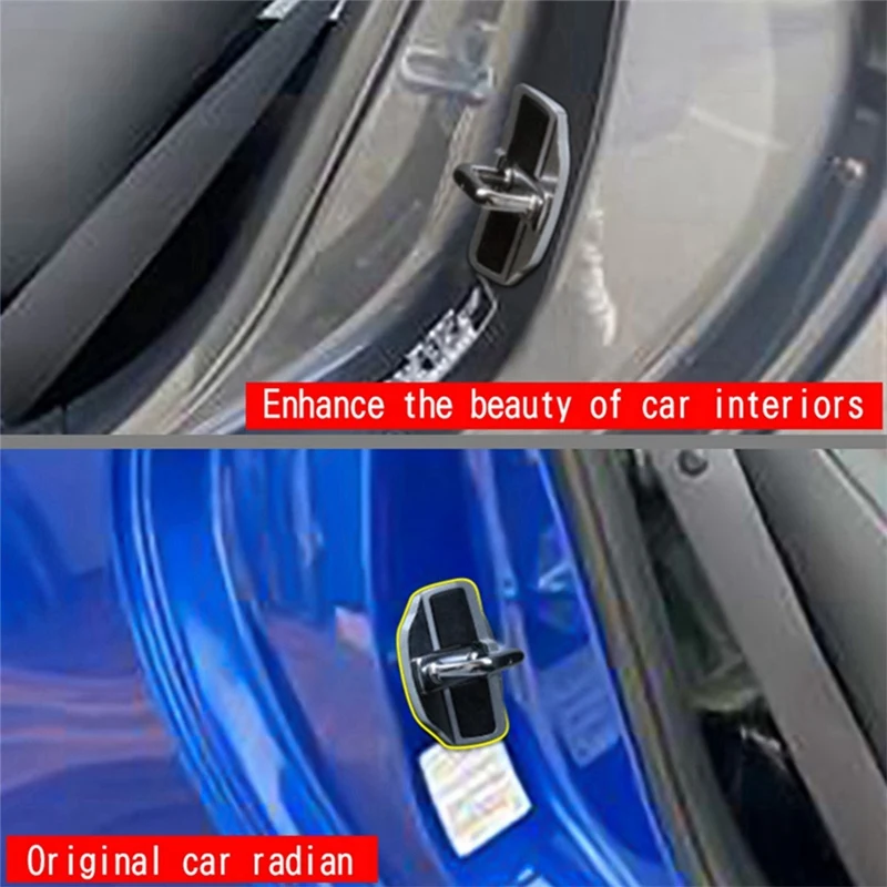 8Set TRD Door Lock Stabilizer Protector Latches Stopper Covers For Subaru All Series BRZ XV Forester Legacy Outback WRX Durable