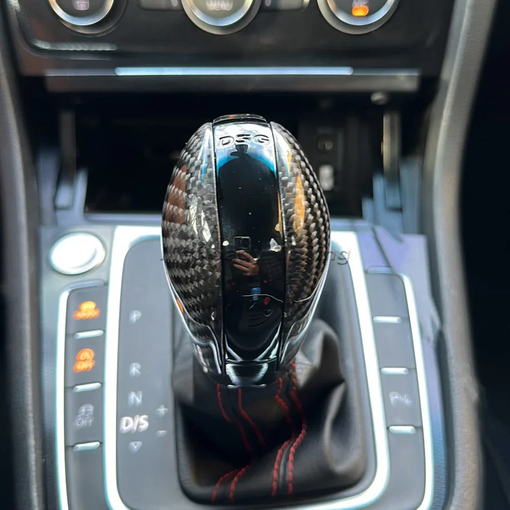 Carbon Fiber DSG Gear Shift Knob cover shifter for VW Golf 7 Jetta MK6 GLI CC Passat b7 b8 Scirocco Nivus Tiguan mk2 interior