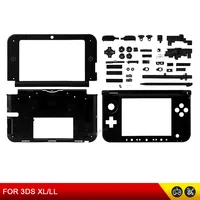 Carcasa Superior e Inferior de Repuesto con Marco Central y Compartimento para Batería, con Botones Completos y Lápiz para Consola 3DS XL LL, Accesorios