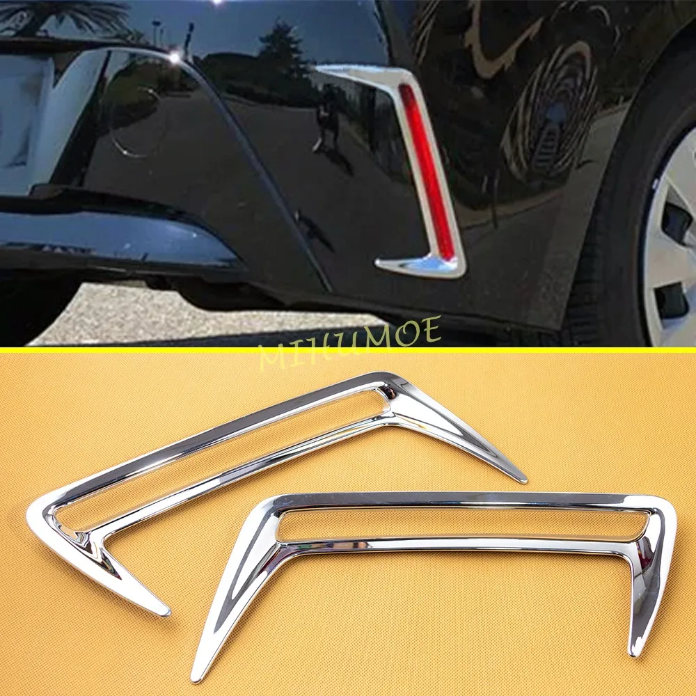 For 2019-2024 Toyota Corolla Hatchback / Sport Car  Accessories ABS Chrome Rear Fog Light Lamp Cover Trims