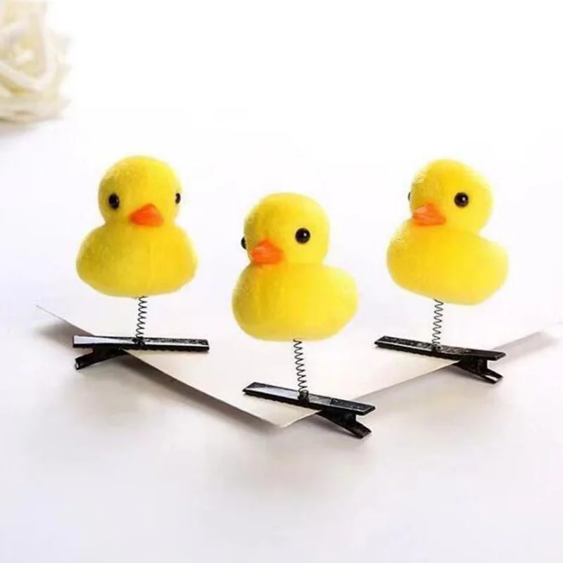 Pinzas para el pelo de Patito para niños, accesorios bonitos, 10 unidades por lote, novedad