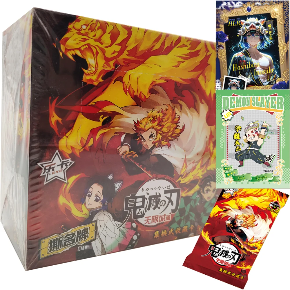 

Highly Beloved Anime Demon Slayer Collection Cards Kochou Shinobu Kibutsuji Muzan Akaza Handsome Characters Card Birthday Gifts