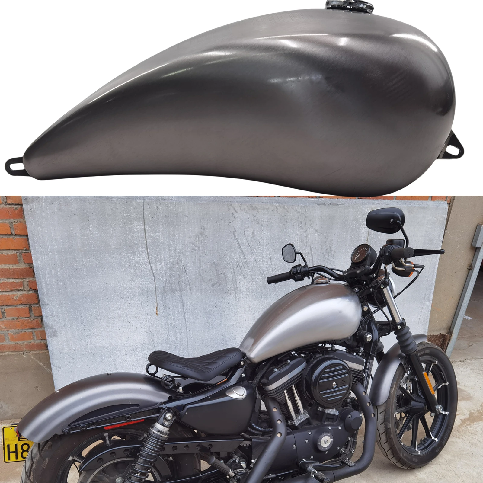 Large Capacity 20L Motorcycle Petrol Gas Fuel Tank For  Davidson Sportster Carburetor Version 2004-2005