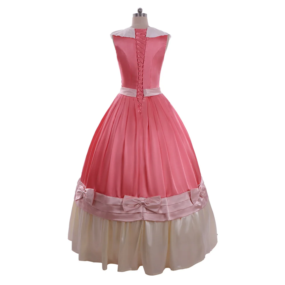 Fiesta de Halloween princesa Cosplay dulce vestido rosa mujeres fantasía corte Lolita bullicio vestido de baile disfraz de actuación de mascarada