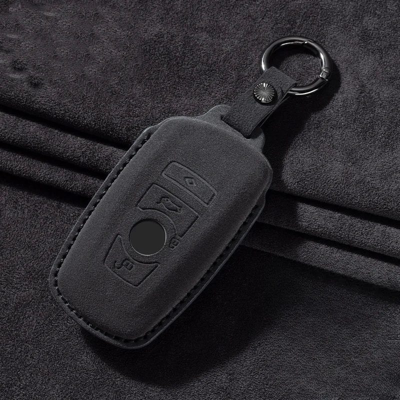 

Suede Car Remote Key Case Cover Shell for BMW 1 3 5 7 Series X1 X3 X4 X5 F10 F15 F16 F20 F30 F18 F25 M3 M4 E34 Keyless Key Fob