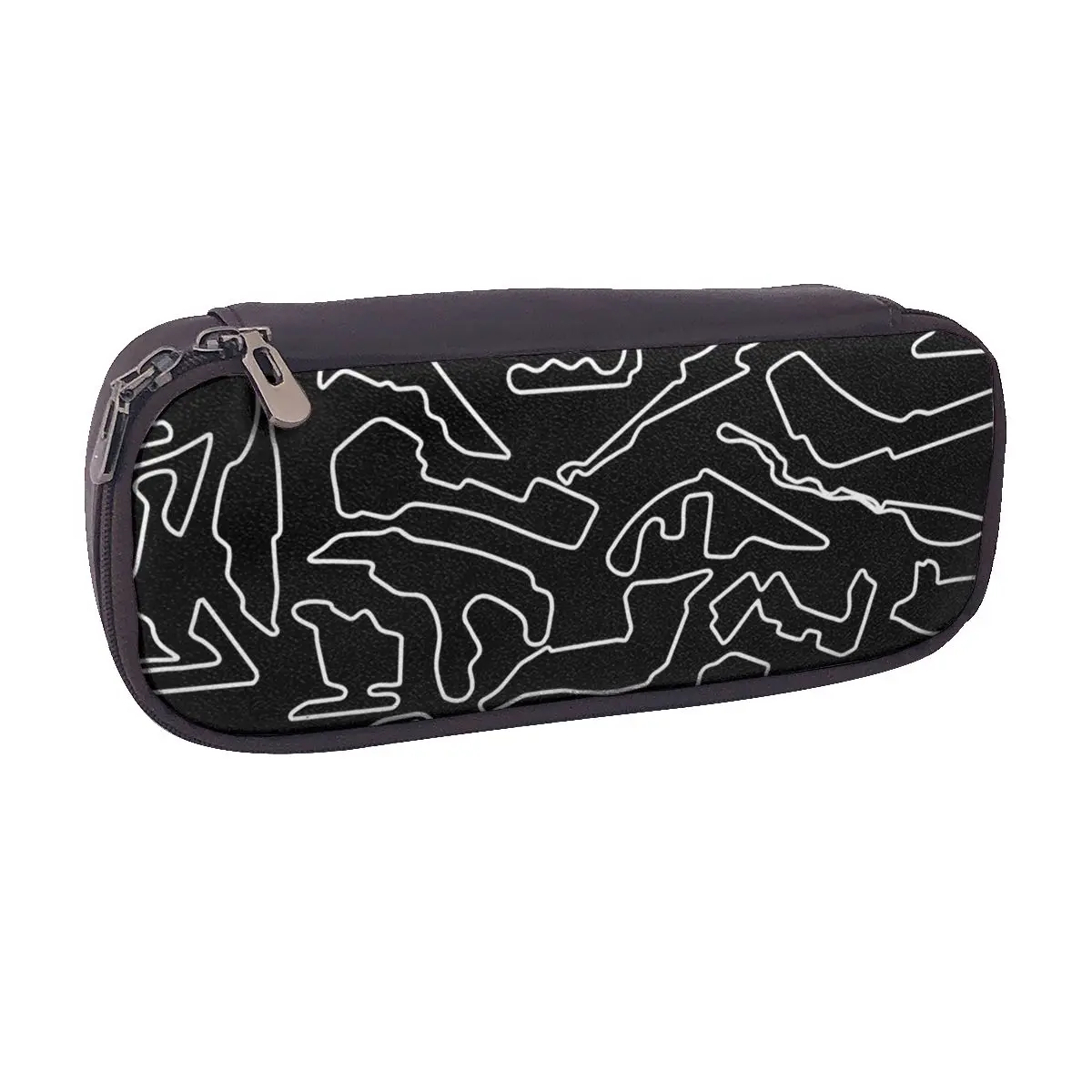 F1 2023 Tracks Leather Pencil Case for Kids School Pen Box Pencil Bag Stationery Supplies Pen Holder Bag