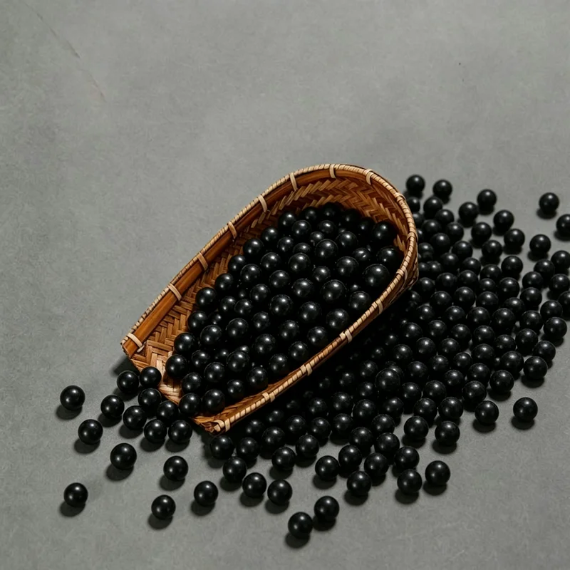 10-100Pcs Dia 4/4.5/4.76/5-12.7mm NBR Rubber/FKM Black Solid Ball Oil Resistant Nitrile Ball for Valve Sealing Shock Absorption