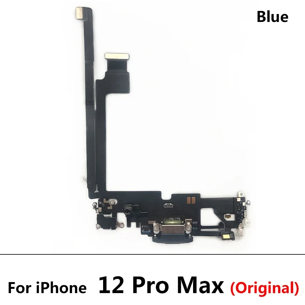 Ori New USB Charging Port Charger Board Flex Cable For iPhone 12 Pro Max 12 mini Dock Plug Connector With Microphone