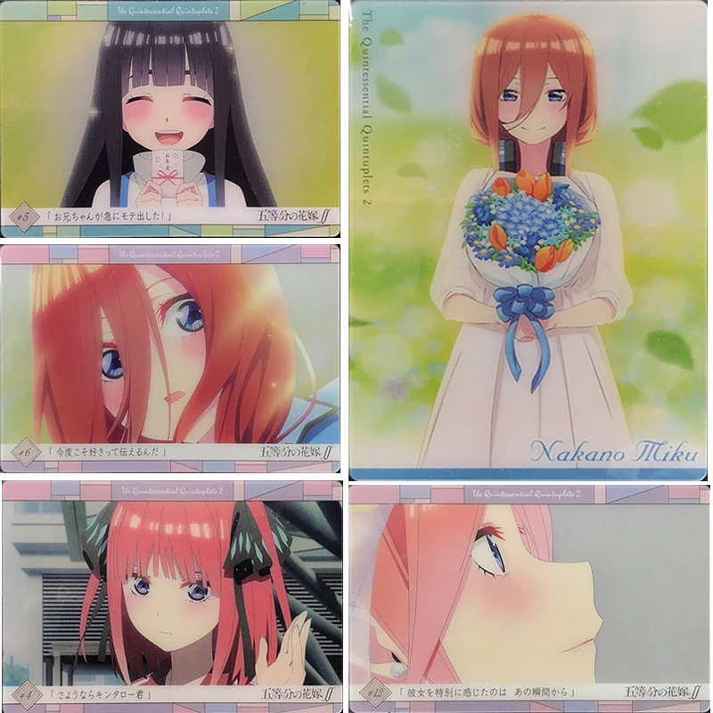 Anime Nakano Ichika The Quintessential Quintuplets Nakano Nino Nakano Miku Nakano Yotsuba collection card Board game card