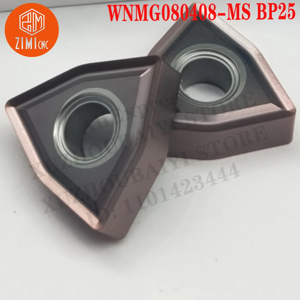WNMG080408-MS BP25 WNMG 080408-MS Carbide Inserts Turning Lathe Cutter Cutting Tools Blade mechanical metal lathe CNC tools WNMG