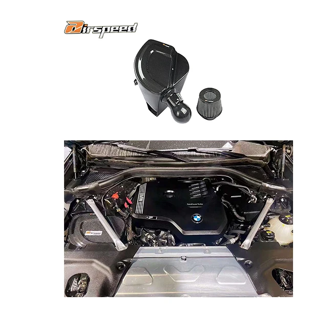 

Airspeed Real Car Data Development Dry Carbon Fiber Cold Air Intake System for BMW X3 G01 X4 G02 B48 2.0T