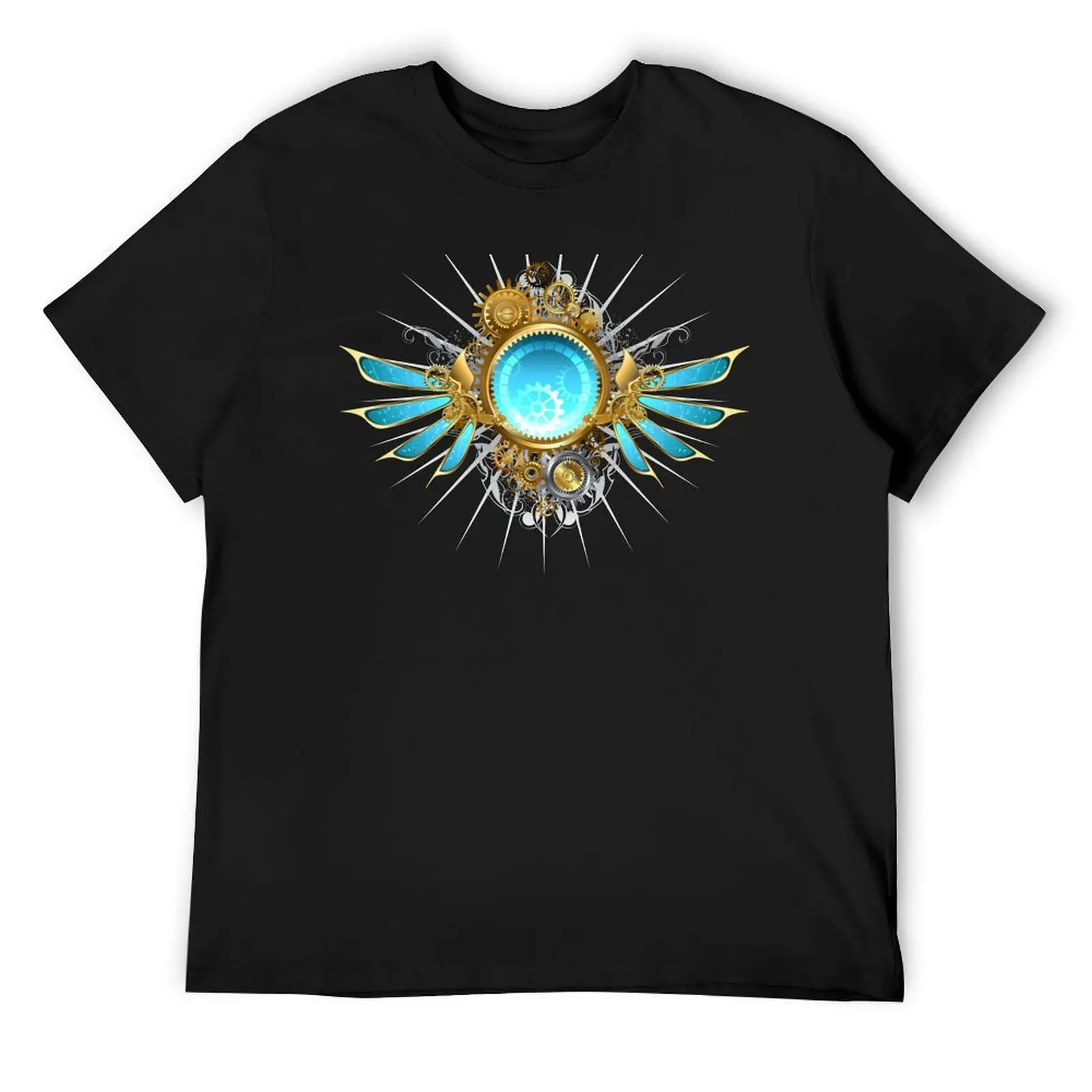 

Glass mechanical wings (without shadow) Steampunk wings T-Shirt customs hippie clothes men t shirts