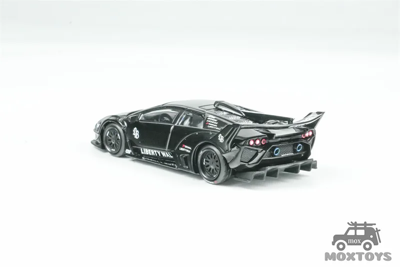 MINI GT 1:64 LB-Silhouette WORKS MURCIELAGO GT Evo Papel Preto/caixa blister Diecast Model Car