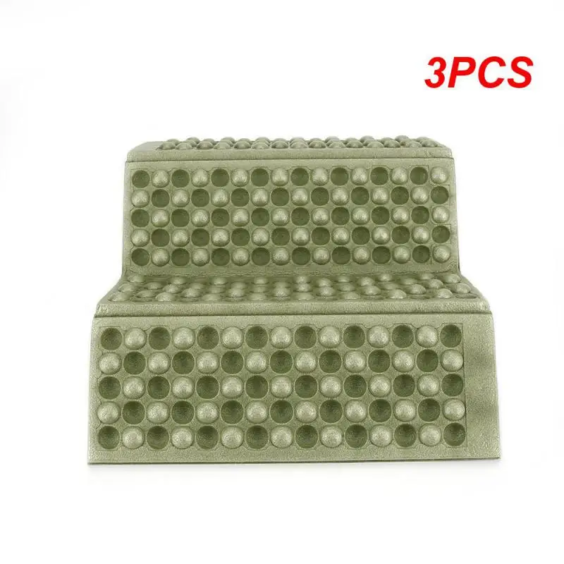 3PCS Pack Moisture Pad Outdoor Camping Portable Mountaineering Foam Egg Slot Dot Folding Beach Mat Camping Equipment