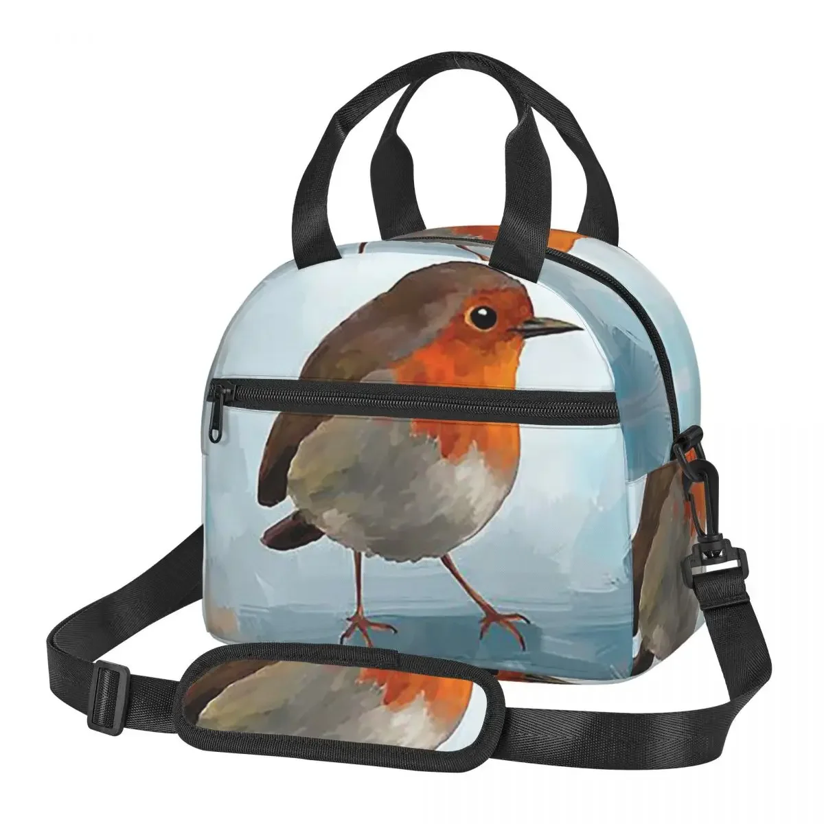 Robin Lunch Bags Insulated Bento Box Resuable Lunch Tote Picnic Bags Cooler Bag for Woman Work