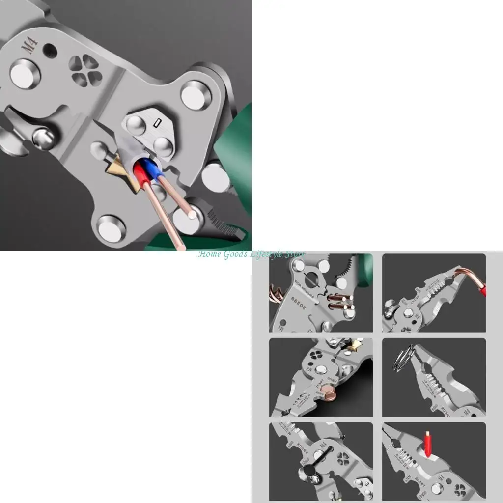 

E74E Многоцелевой инструмент для зачистки проводов 16/18 в 1 Складной инструмент для зачистки проводов
