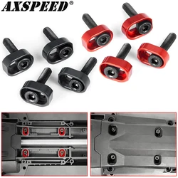 AXSPEED 4PCS Metal Area Main Chassis Pad Screw Motor Seat Reinforced Gasket for 1/5 X-MAXX Xmaxx RC Buggy Truck Parts