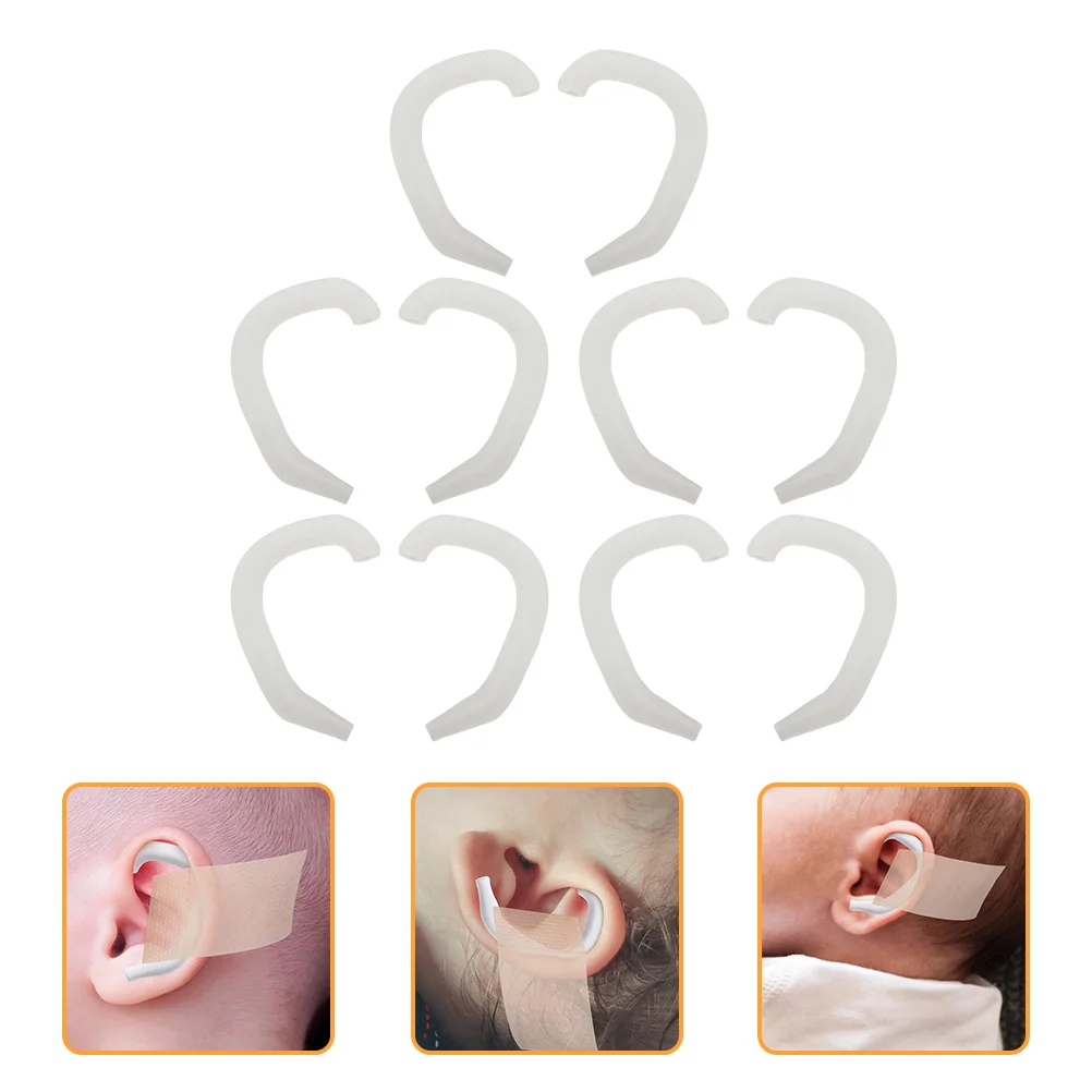 5 Pairs Ear Plugs Auricle Corrector External Aldult Correction Support White Protruding