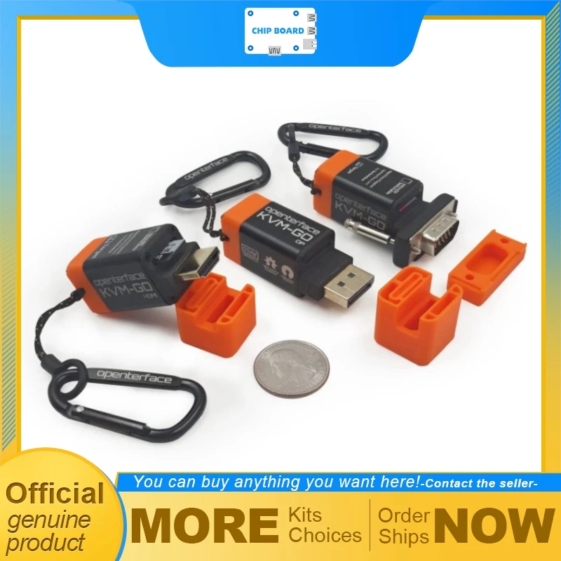 crowdsupply Openterface KVM-GO ultra-tiny KVM switch engineered to fit directly on a keychain